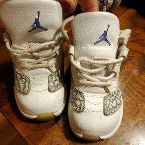 Jordan sneakers baby toddler boy white grey 7C